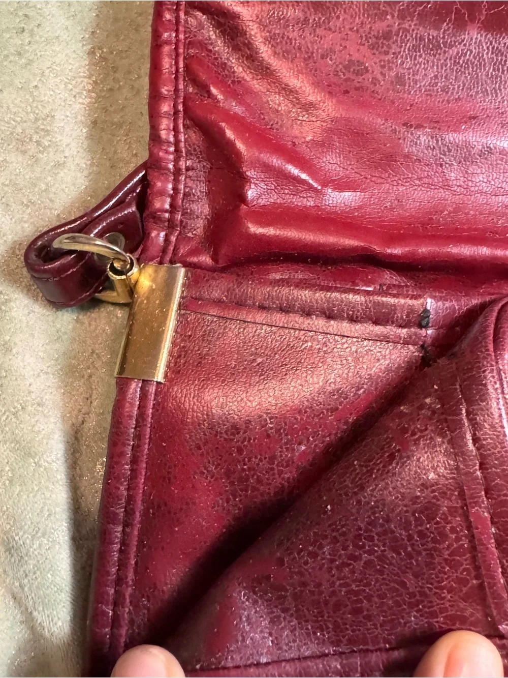 N/A stylish burgundy